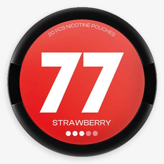 77 Strawberry Strong
Strawberry tasting, all white slim nicotine pouch!