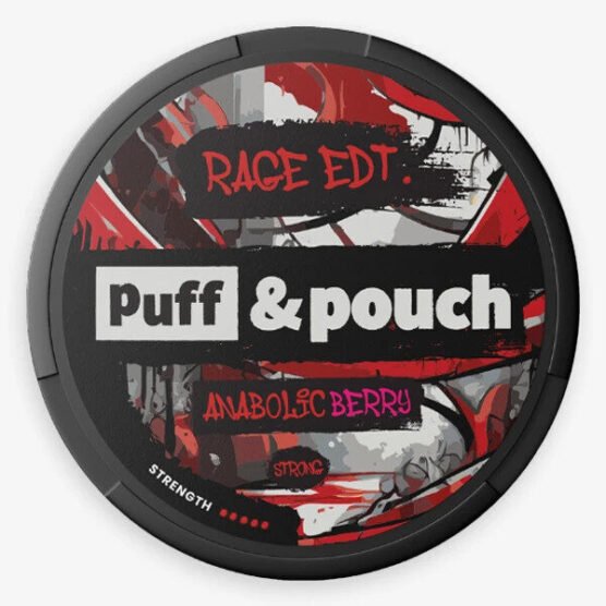 Puff & Pouch Anabolic Berry Super Strong
Super strong nicotine pouch with taste of Berry