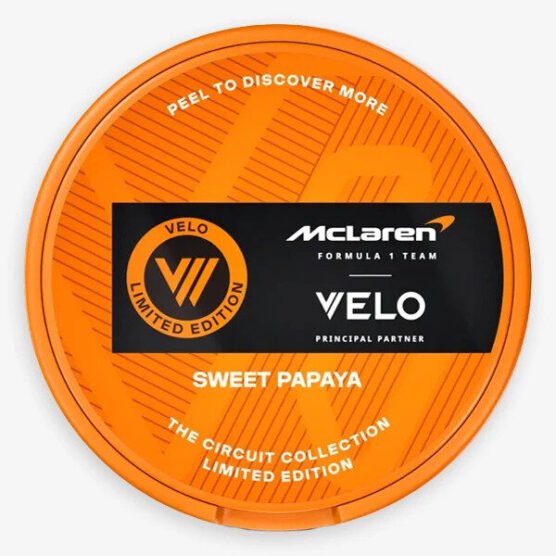 VELO McLaren Sweet Papaya
Limited Edition from VELO! A sweet papaya flavor paired with a perfect nicotine level!