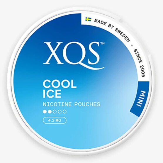 XQS Cool Ice Mini
Minty, mini all white nicotine pouches!