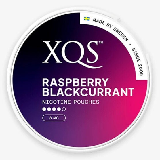 XQS Raspberry Blackcurrant
New arrival from XQS! Raspberry and Blackcurrant-flavored nicotine pouches, each containing 8mg of nicotine.