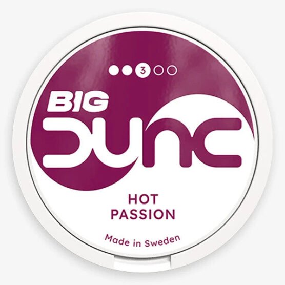 DUNC BIG Hot Passion Slim Strong
Sweet, tangy and spicy, tobacco free big portion nicotine pouch!