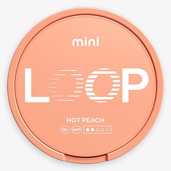 Loop Hot Peach Mini
Mini all white pouch with a taste of peaches and chili