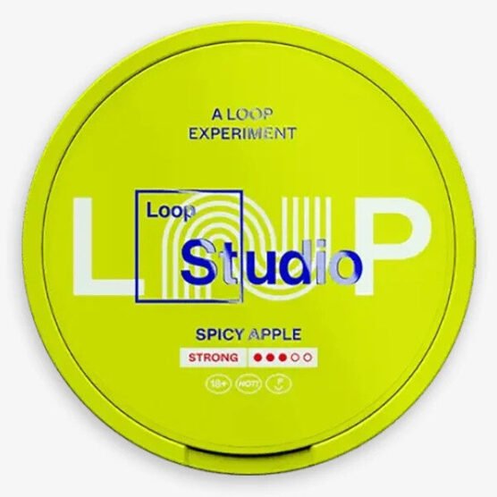 Loop Spicy Apple Strong
Slim all white nicotine pouch with taste of green apples and chili