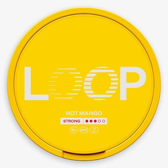 Loop Hot Mango Strong
Slim all white portion with taste of mango, lime and hot chili